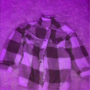 Brown & White Fluffy Coat